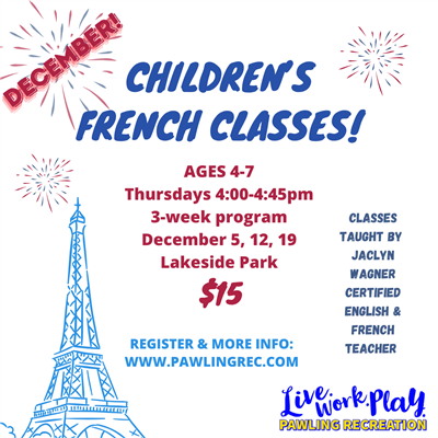 English version- French Class flyer