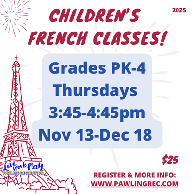 French club flyer- Nov/Dec 2025
