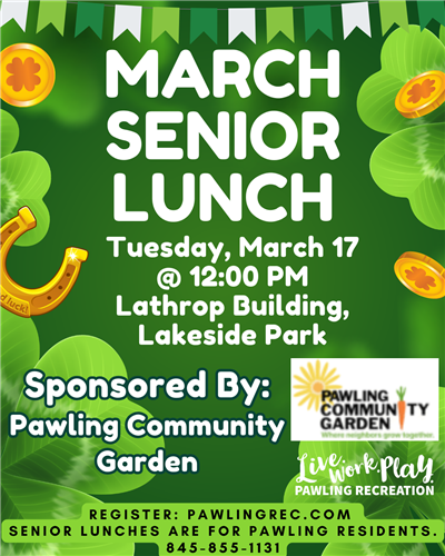 March 2026 Senior Lunch Flyer