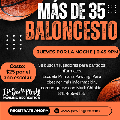 Over 35 BBall flyer (Spanish)