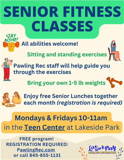 Senior Fitness info flyer- Teen Center