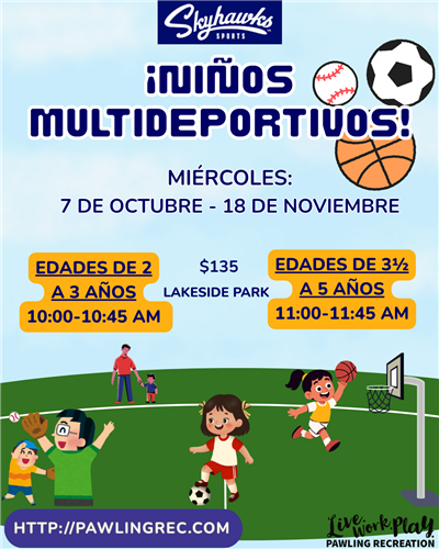 Multi-sport Tots- Fall 2026 (Spanish) Multi-sport Tots- Fall 2026 (Spanish)
