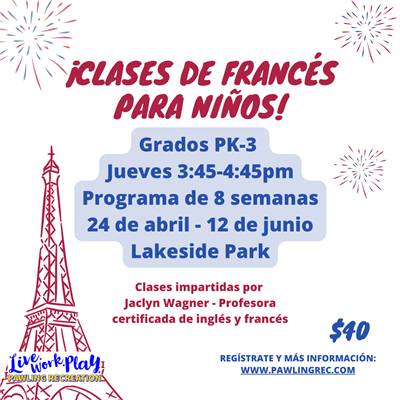 french class flyer (spanish)